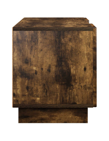 Supporto TV 140 x 34.5 x 40 cm Rovere Fumo Legno ingegnerizzato