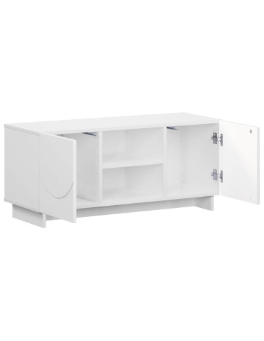 Supporto TV 90 x 34.5 x 40 cm Bianco Legno ingegnerizzato