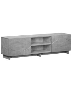 Supporto TV 140 x 34.5 x 40 cm Grigio Cemento 2