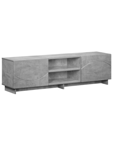 Supporto TV 140 x 34.5 x 40 cm Grigio Cemento