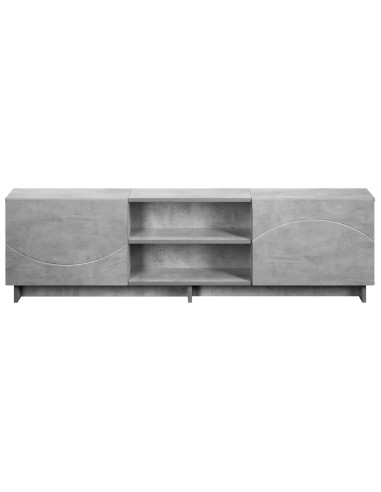 Supporto TV 140 x 34.5 x 40 cm Grigio Cemento