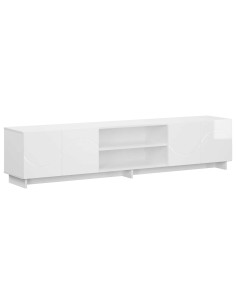 Supporto TV 179.5 x 34.5 x 40 cm Bianco Lucido 2