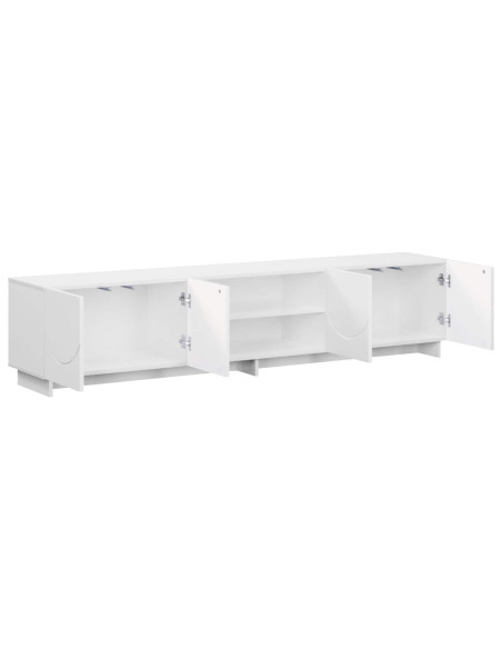 Supporto TV 179.5 x 34.5 x 40 cm Bianco Lucido