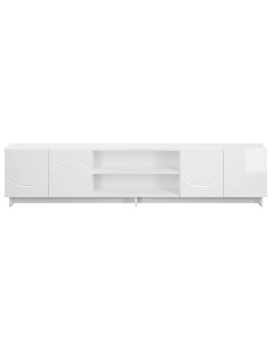 Supporto TV 179.5 x 34.5 x 40 cm Bianco Lucido