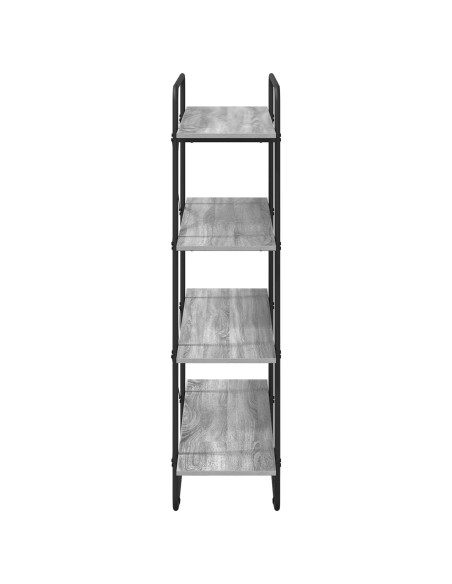Libreria 4 livelli 100 x 35 x 140 cm PB Sonoma grigio