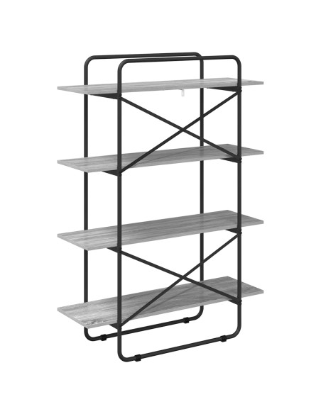 Libreria 4 livelli 100 x 35 x 140 cm PB Sonoma grigio