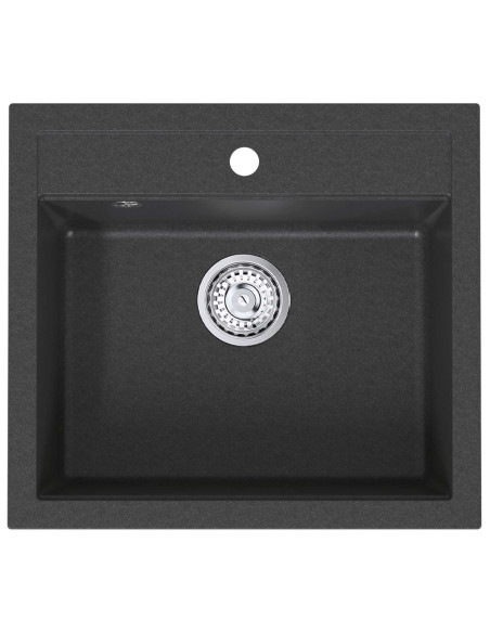Lavello cucina vasca singola Granito 60 x 51 x 30.5 cm Grafite