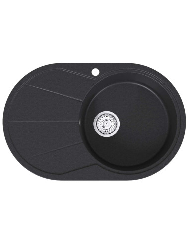 Lavello da Cucina a Vasca Singola Granito 77 x 49 x 20.5 cm