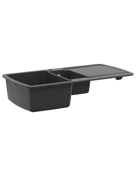 Lavello da cucina a doppia vasca Granito 96 x 50 x 31 cm