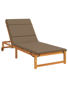Cuscino per Lettino GEMERT 100% Poliestere Tortora 2