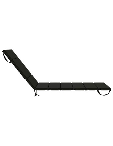 Cuscino per Lettino GEMERT 100% Poliestere Nero 200 x 80 x 3 cm