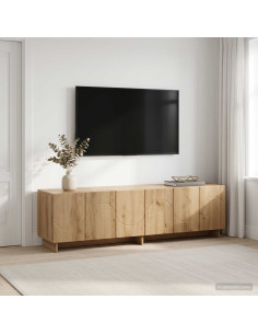 Supporto TV 140 x 34.5 x 40 cm Rovere Artigianale