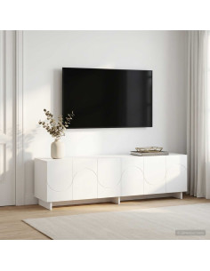 Supporto TV 140 x 34.5 x 40 cm Bianco Legno ingegnerizzato