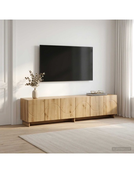 Supporto TV 179.5 x 34.5 x 40 cm Rovere Artigianale