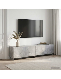 Supporto TV 179.5 x 34.5 x 40 cm Grigio Cemento