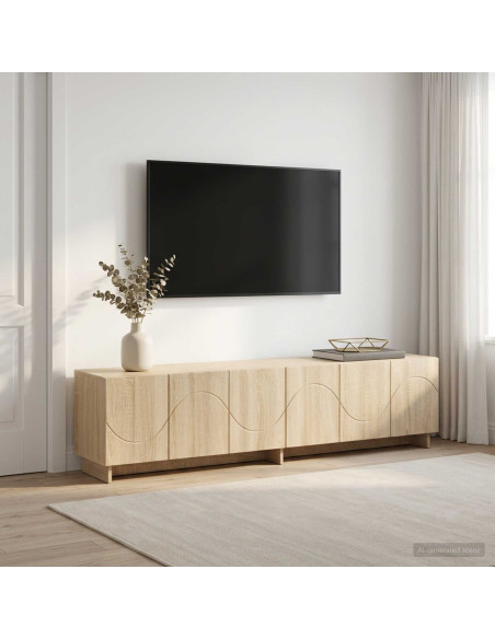 Supporto TV 179.5 x 34.5 x 40 cm Rovere Sonoma