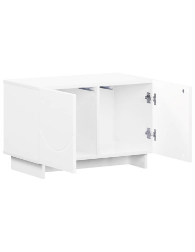 Supporto TV 60 x 34.5 x 40 cm Bianco Lucido