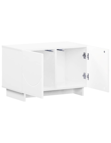 Supporto TV 60 x 34.5 x 40 cm Bianco Lucido