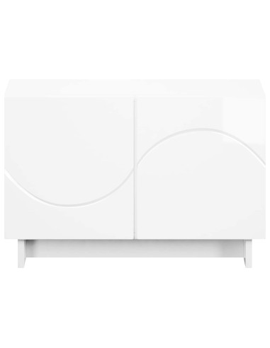 Supporto TV 60 x 34.5 x 40 cm Bianco Lucido