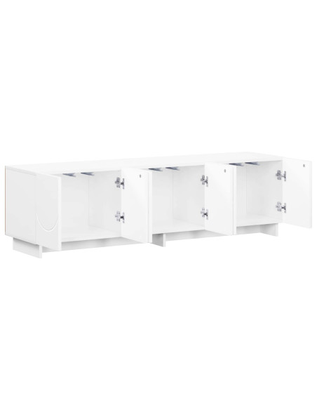 Supporto TV 140 x 34.5 x 40 cm Bianco Legno ingegnerizzato