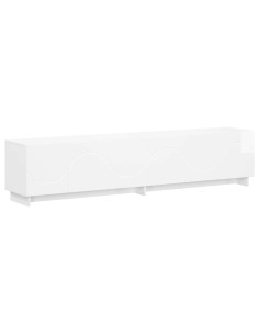 Supporto TV 179.5 x 34.5 x 40 cm Bianco Lucido 2