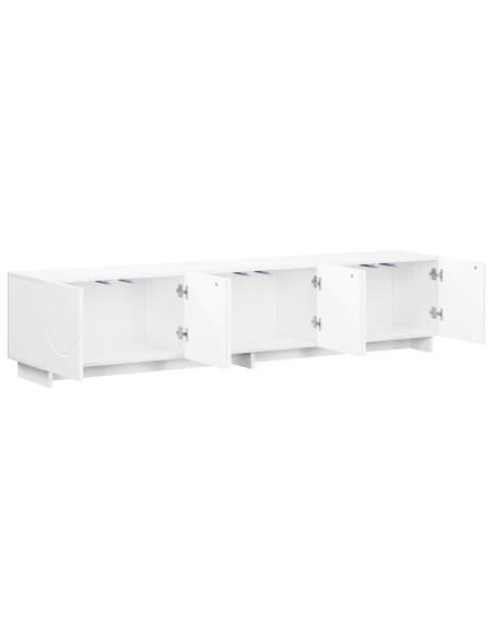 Supporto TV 179.5 x 34.5 x 40 cm Bianco Lucido