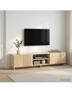 Supporto TV 179.5 x 34.5 x 40 cm Rovere Sonoma