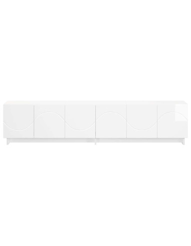 Supporto TV 179.5 x 34.5 x 40 cm Bianco Lucido
