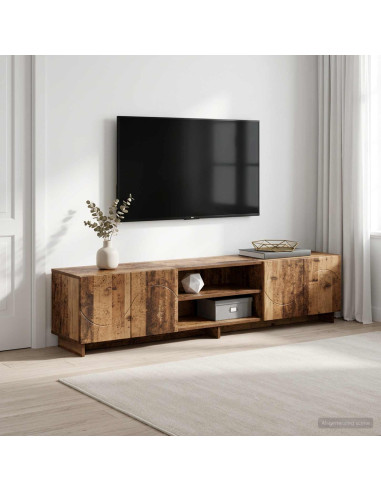 Supporto TV 179.5 x 34.5 x 40 cm Legno antico