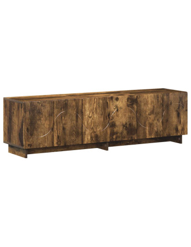 Supporto TV 140 x 34.5 x 40 cm Rovere Fumo Legno ingegnerizzato