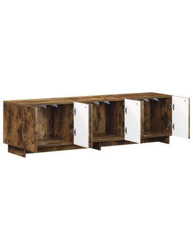 Supporto TV 140 x 34.5 x 40 cm Rovere Fumo Legno ingegnerizzato