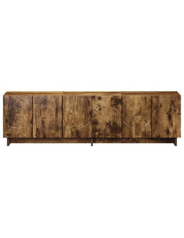 Supporto TV 140 x 34.5 x 40 cm Rovere Fumo Legno ingegnerizzato