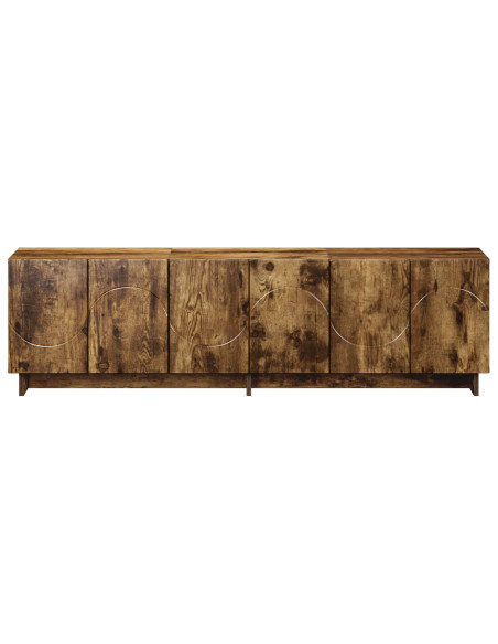 Supporto TV 140 x 34.5 x 40 cm Rovere Fumo Legno ingegnerizzato