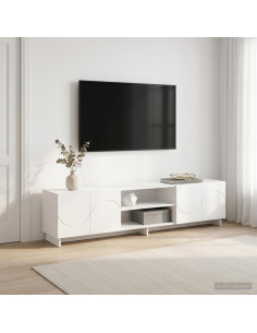 Supporto TV 179.5 x 34.5 x 40 cm Bianco Legno ingegnerizzato