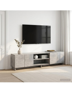 Supporto TV 179,5 x 34,5 x 40 cm Grigio Cemento