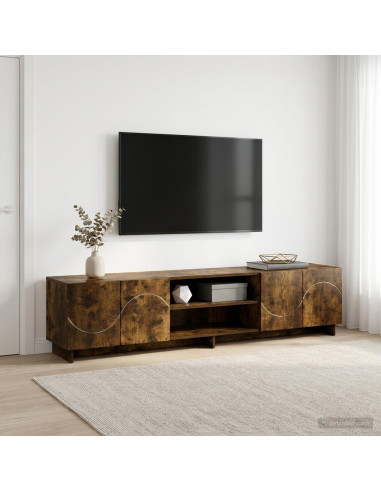Supporto TV 179.5 x 34.5 x 40 cm Rovere Fumo
