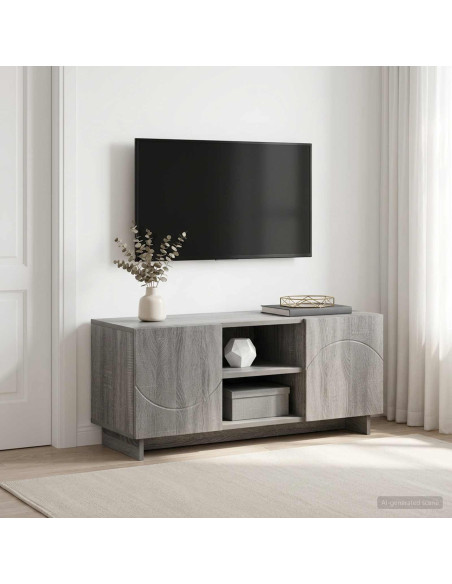Supporto TV 90 x 34.5 x 40 cm Sonoma grigio