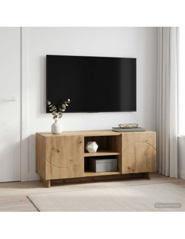 Supporto TV 90 x 34.5 x 40 cm Rovere Artigianale