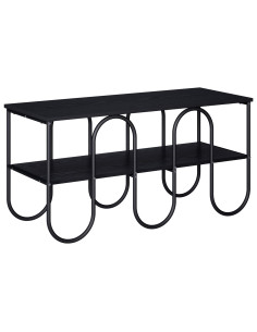 Supporto TV 100 x 40 x 50 cm Rovere Nero Legno multistrato