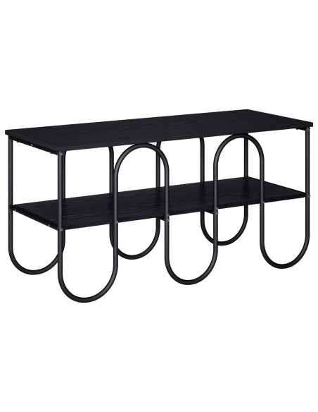Supporto TV 100 x 40 x 50 cm Rovere Nero Legno multistrato
