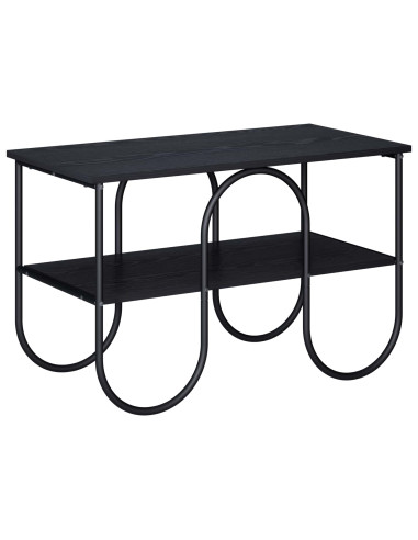 Supporto TV 80 x 40 x 50 cm Rovere Nero Legno multistrato