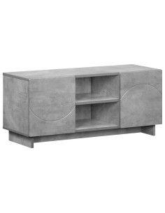Supporto TV 90 x 34.5 x 40 cm Grigio Cemento 2