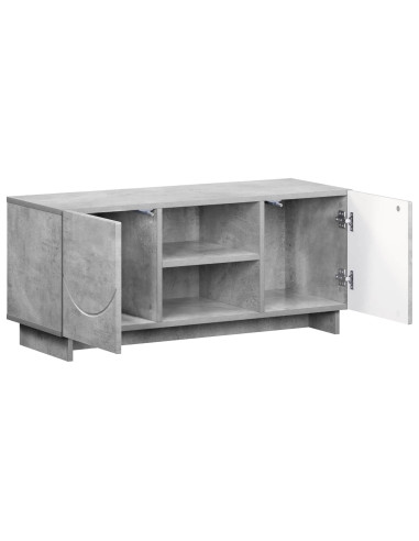 Supporto TV 90 x 34.5 x 40 cm Grigio Cemento