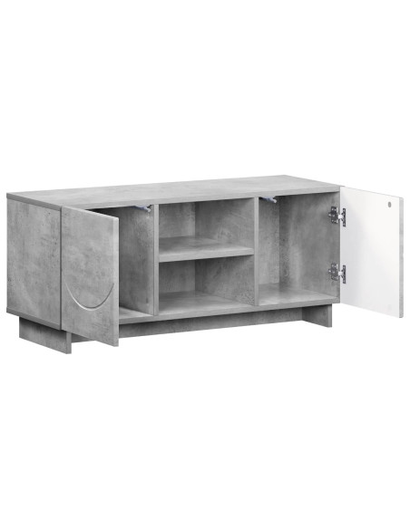 Supporto TV 90 x 34.5 x 40 cm Grigio Cemento