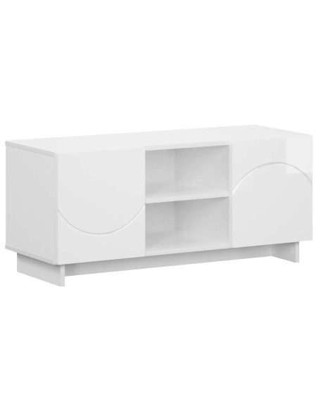 Supporto TV 90 x 34.5 x 40 cm Bianco Lucido