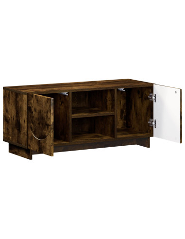 Supporto TV 90 x 34.5 x 40 cm Rovere Fumo Legno ingegnerizzato