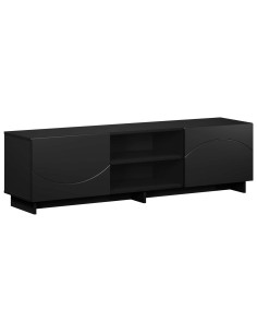 Supporto TV 140 x 34.5 x 40 cm Nero Legno ingegnerizzato 2