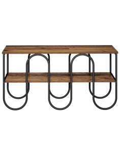 Supporto TV 100 x 40 x 50 cm Legno di quercia Legno multistrato 2