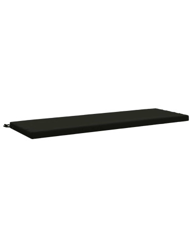 Cuscino per panchina SOEST 100% Poliestere Nero 140 x 50 x 5 cm