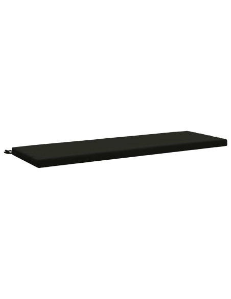 Cuscino per panchina SOEST 100% Poliestere Nero 140 x 50 x 5 cm